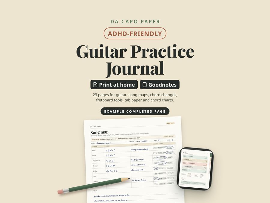 Guitar Practice Journal