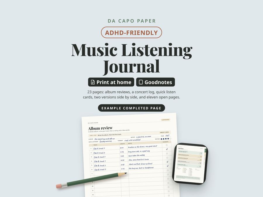 Music Listening Journal